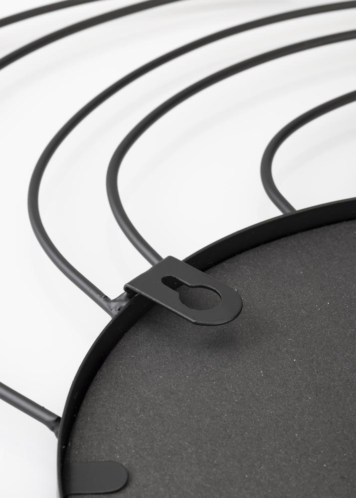 KAILA Spegel Storm - Svart 50 cm Ø