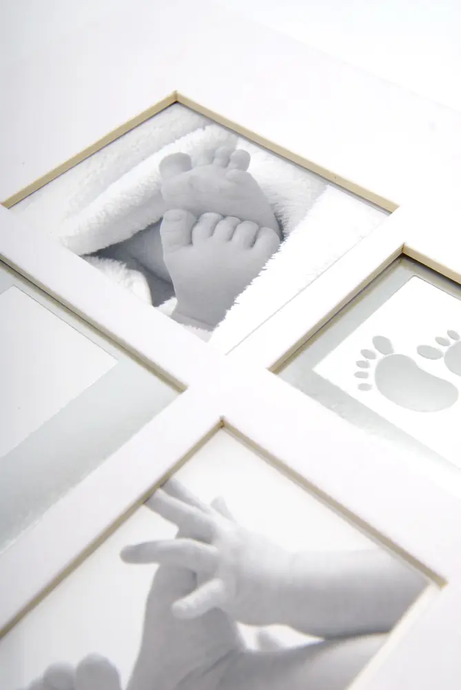 Little Foot Album Gråvit - 28x30,5 cm (60 Vita sidor / 30 blad)