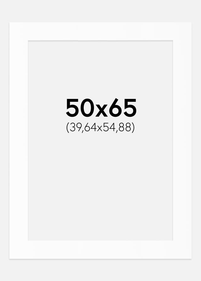 Passepartout Vit Standard (Vit Kärna) 50x65 cm (39,64x54,88)