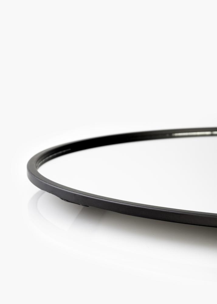 KAILA Rund Spegel med hylla - Svart 35x55 cm