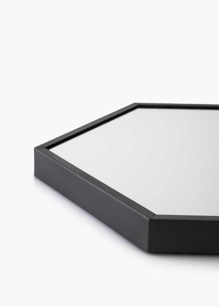 KAILA Spegel Hex Chain - Svart 39x45 cm