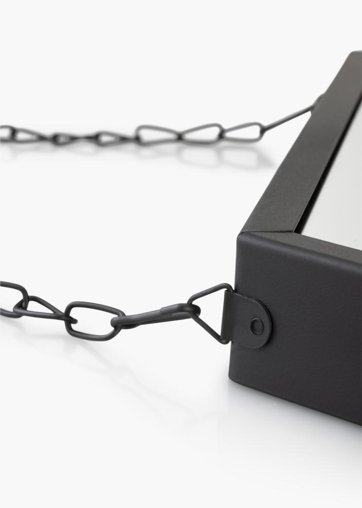 KAILA Spegel Hex Chain - Svart 39x45 cm