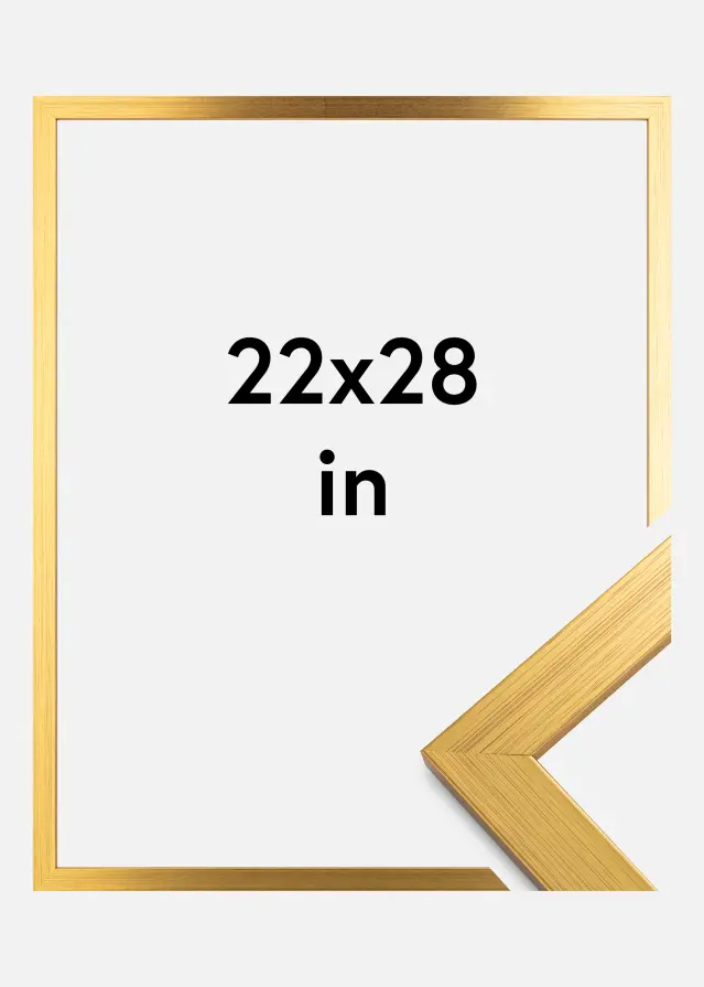 Ram Gold Wood 22x28 inches (55,88x71,12 cm)