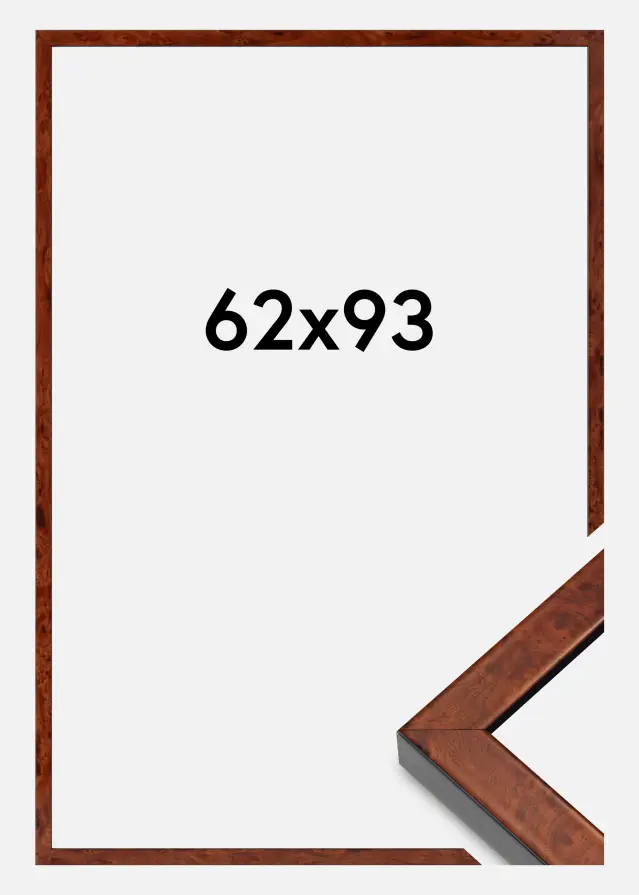 Ram Hermes Akrylglas Burr Walnut 62x93 cm