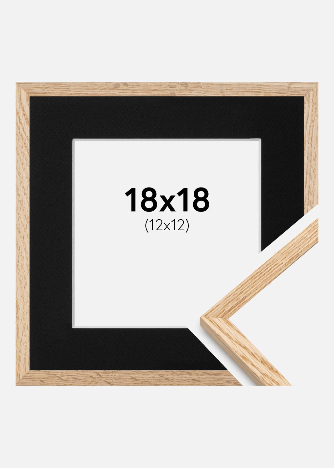 Product Image for Ram Tunn Ek 18x18 cm - Passepartout Svart 13x13 cm