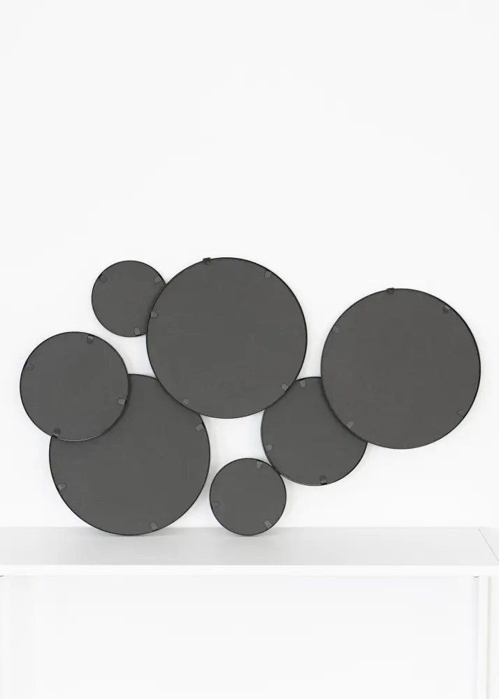 KAILA Spegel Bubbles - Svart 72x43 cm