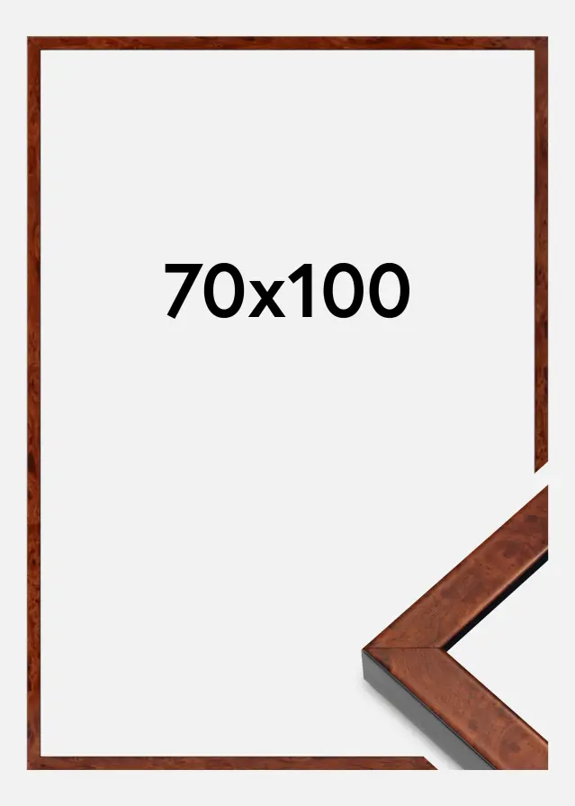 Ram Hermes Akrylglas Burr Walnut 70x100 cm