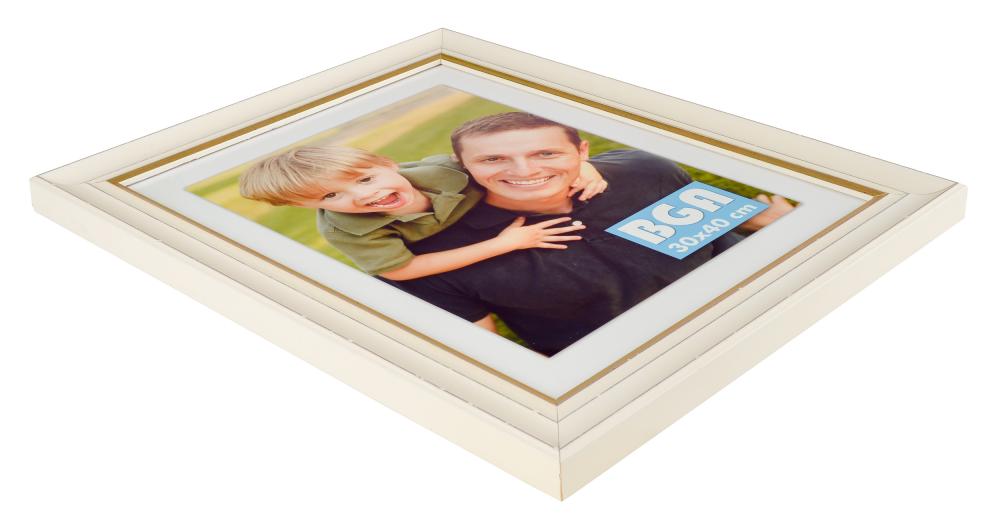 Ram Sally Vit 30x40 cm