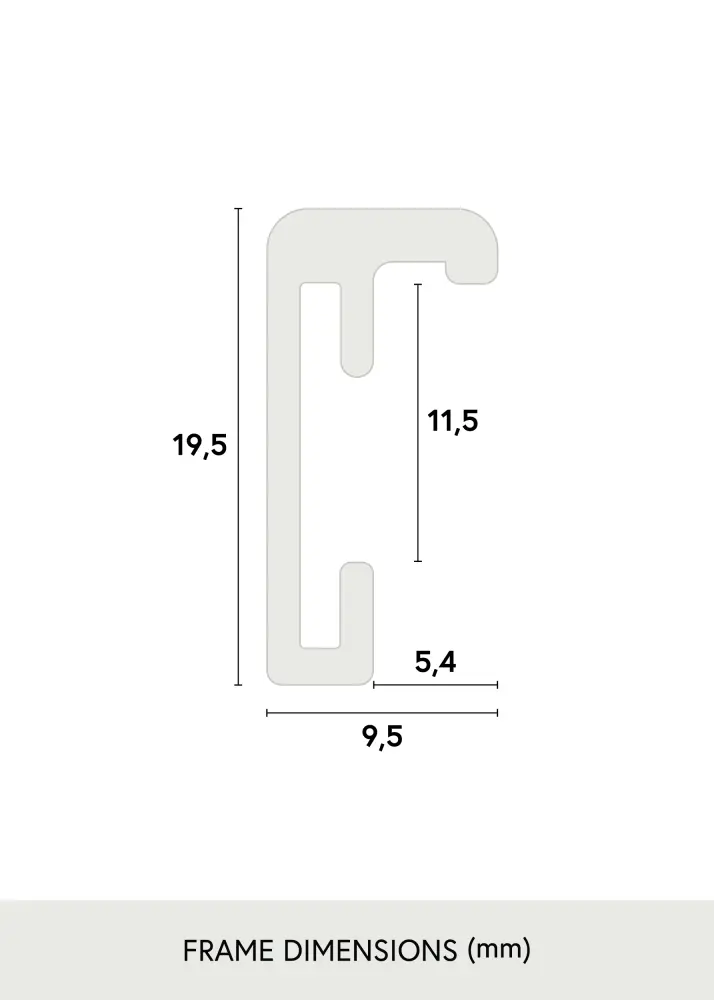 Ram Nielsen Premium Classic Matt Svart 29,7x42 cm (A3)