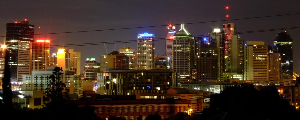 Brisbane Skyline 40x100 cm Poster