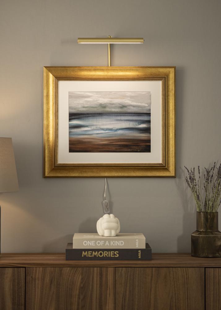 Gallery LED 30 cm tavelbelysning - Mässing