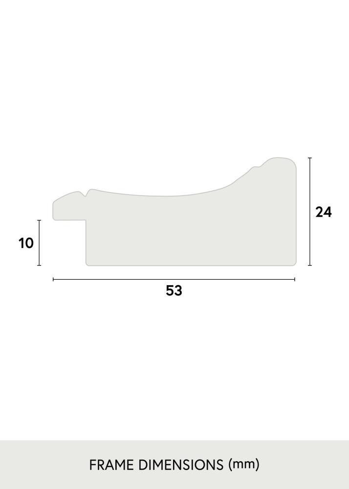 Spegel Roxen Guld Melerad - Egna mått