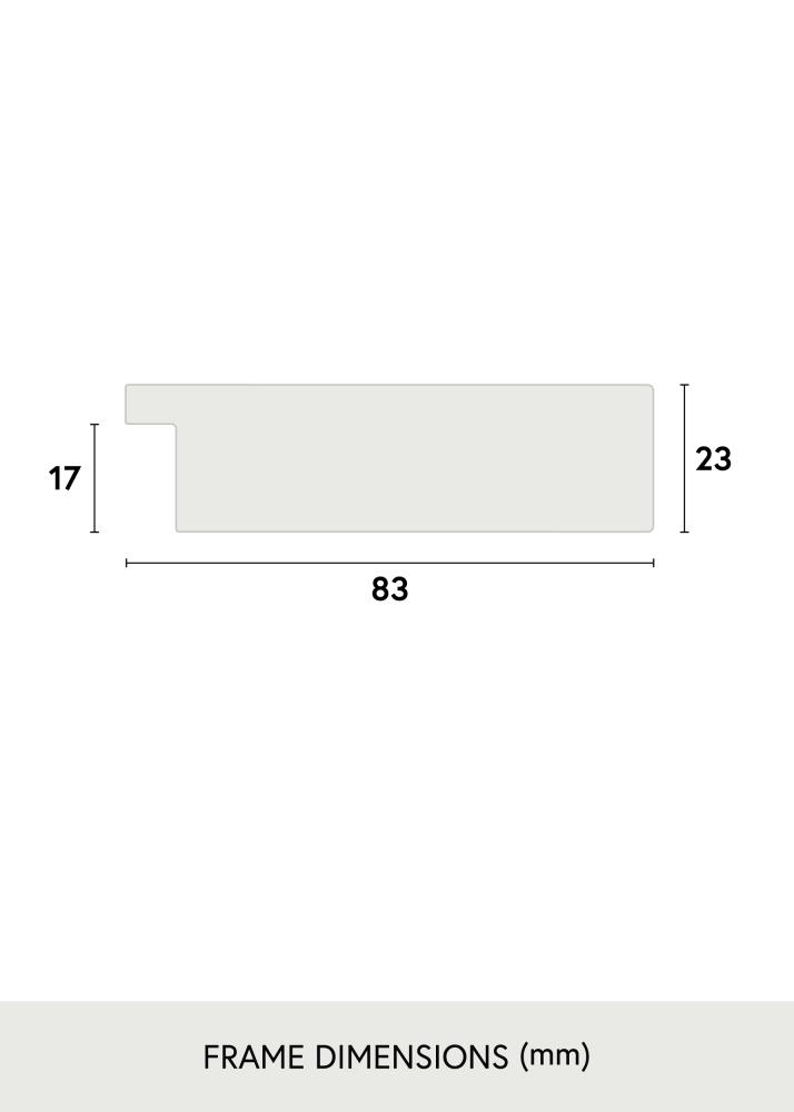 Ram Högsjö Vit - Valfri Storlek