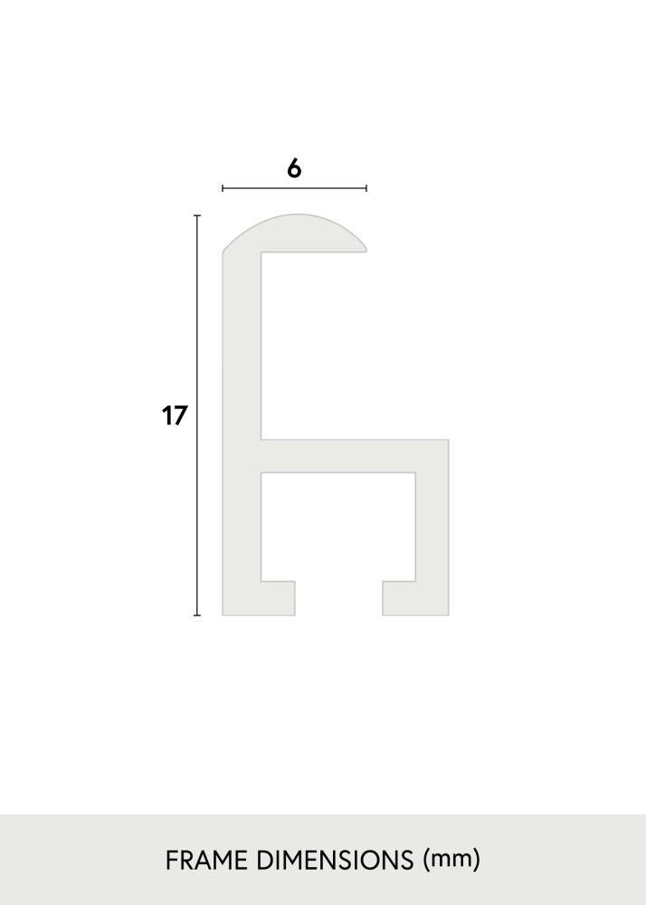 Ram Visby Akrylglas Svart 21x29,7 cm (A4)