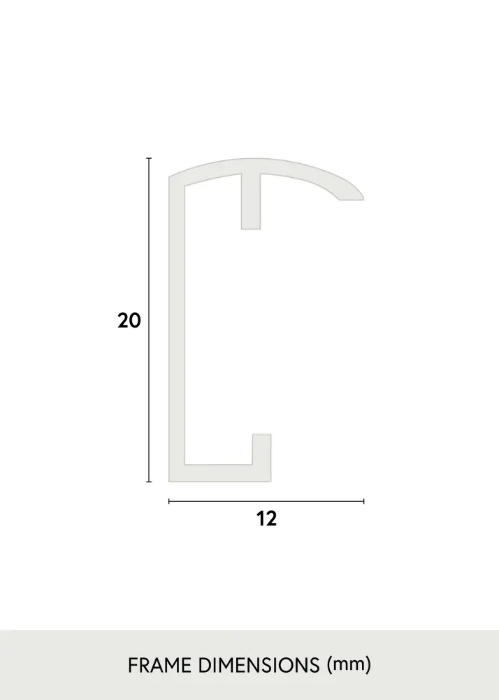 Ram Decoline Akrylglas Svart 61x91,5 cm