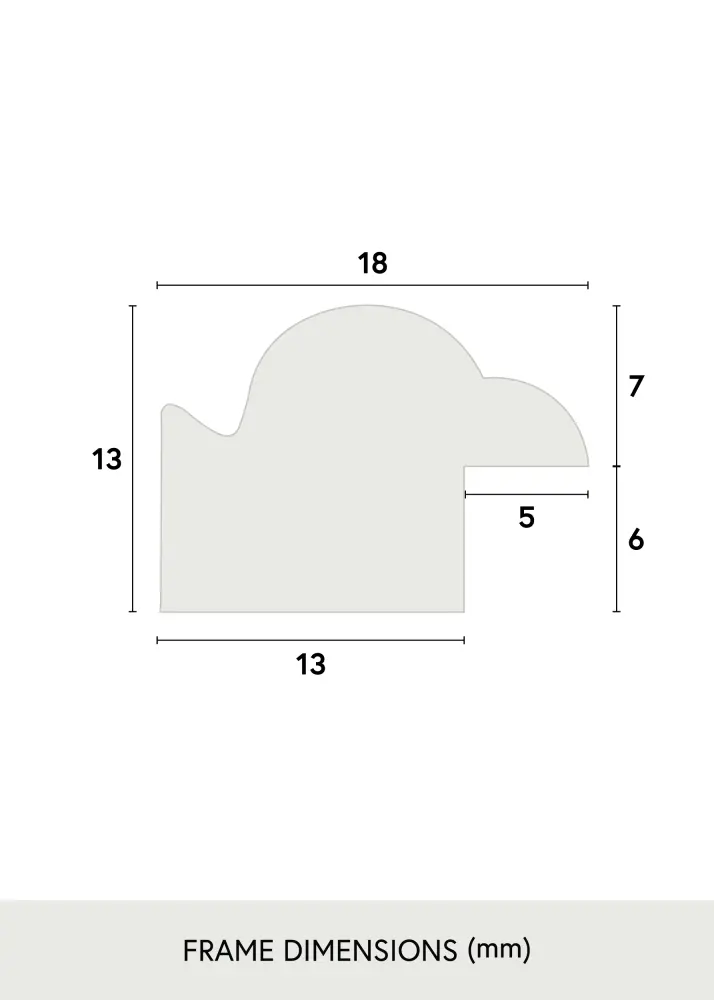 Ram Line Svart 21x30 cm