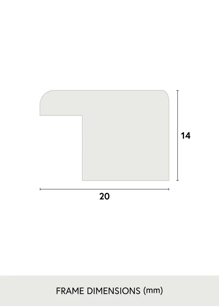 Ram Stilren Vit 50x70 cm