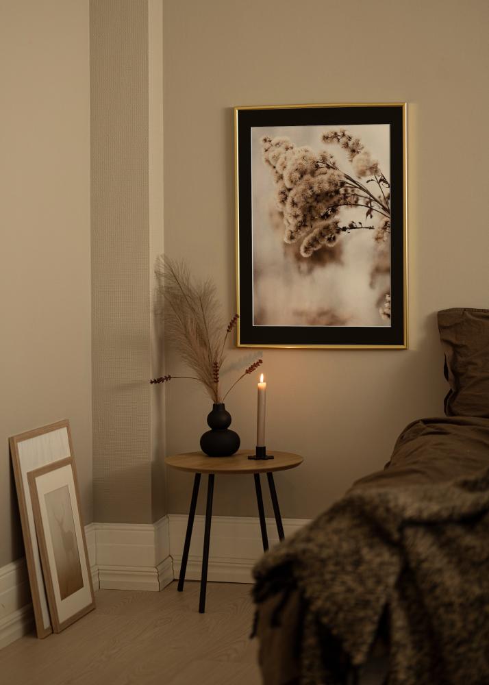 Ram Victoria Guld 30x40 cm - Passepartout Svart 20x28 cm