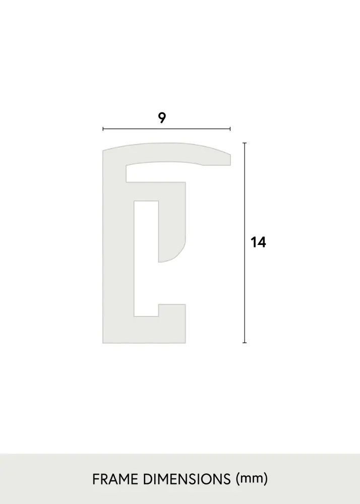 Ram Scandi Matt Svart 30x40 cm - Passepartout Vit 21x29,7 cm (A4)