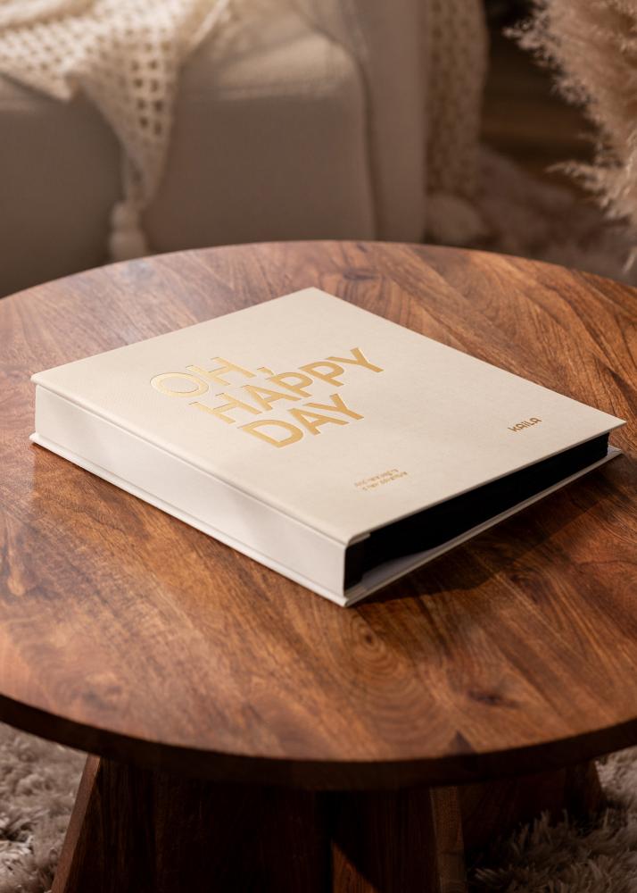 KAILA Fotoalbum OH HAPPY DAY Creme - 600 bilder i 10x15 cm