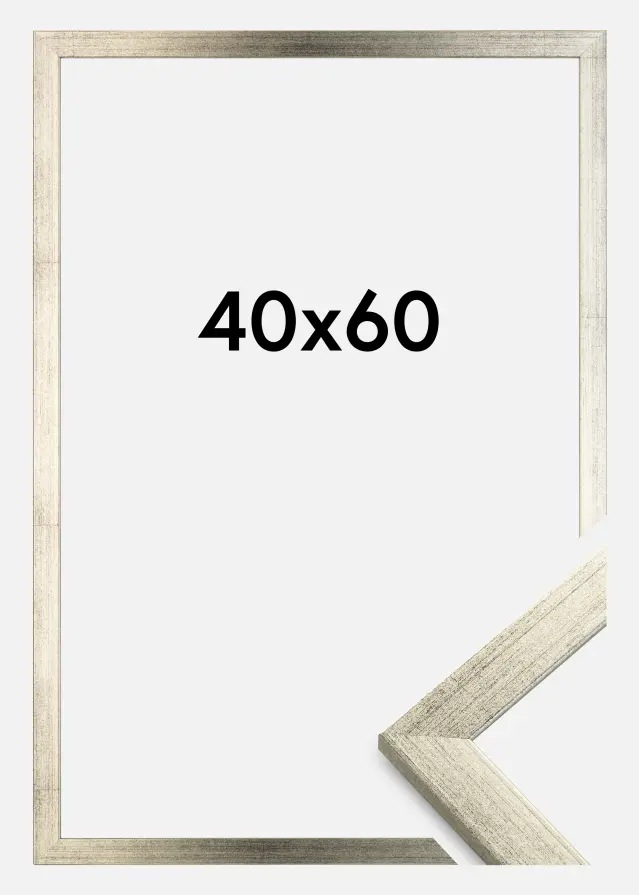 Ram Stilren Akrylglas Silver 40x60 cm