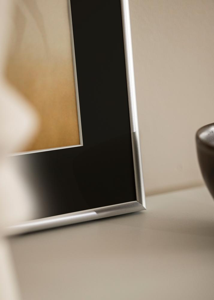 Ram Victoria Silver 30x40 cm - Passepartout Svart 20x28 cm