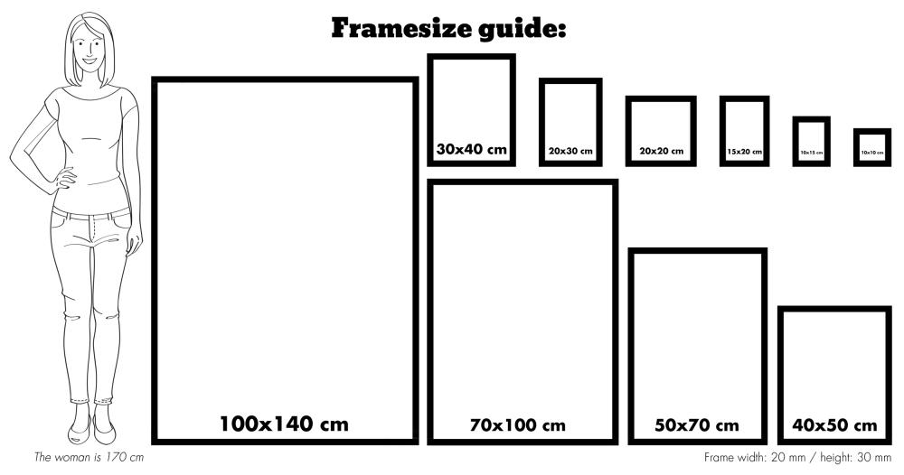 Ram Amanda Box Blå 13x18 cm