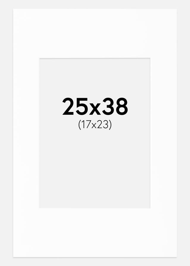 Passepartout Canson Vit (Vit kärna) 25x38 cm (17x23)