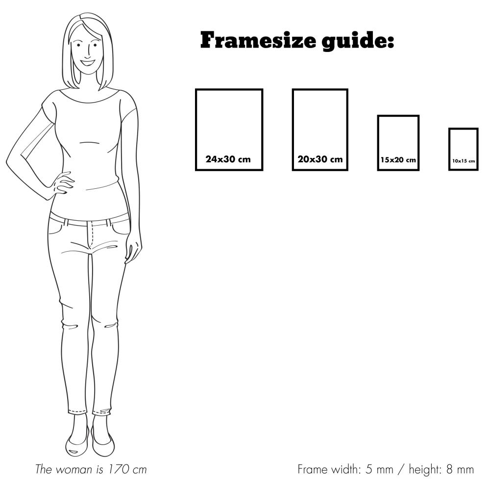 Ram Rosen Metall Silver 6x9 cm