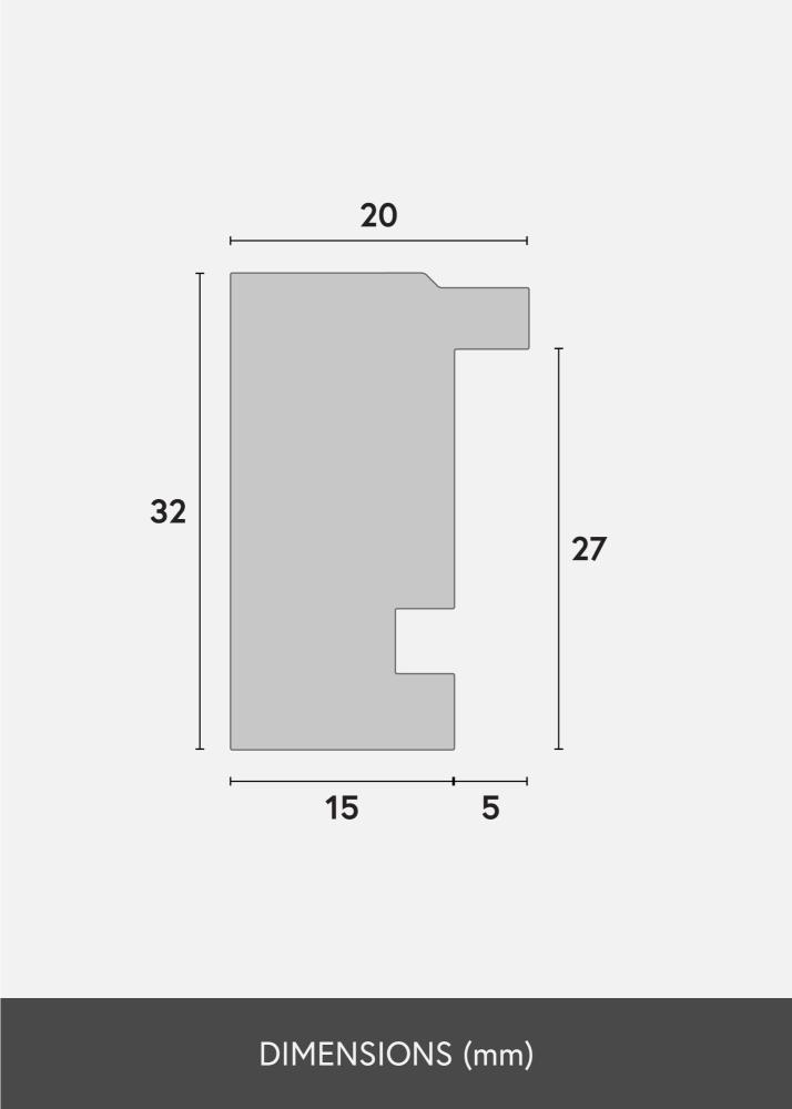 Ram Diana Akrylglas Röd 45x60 cm