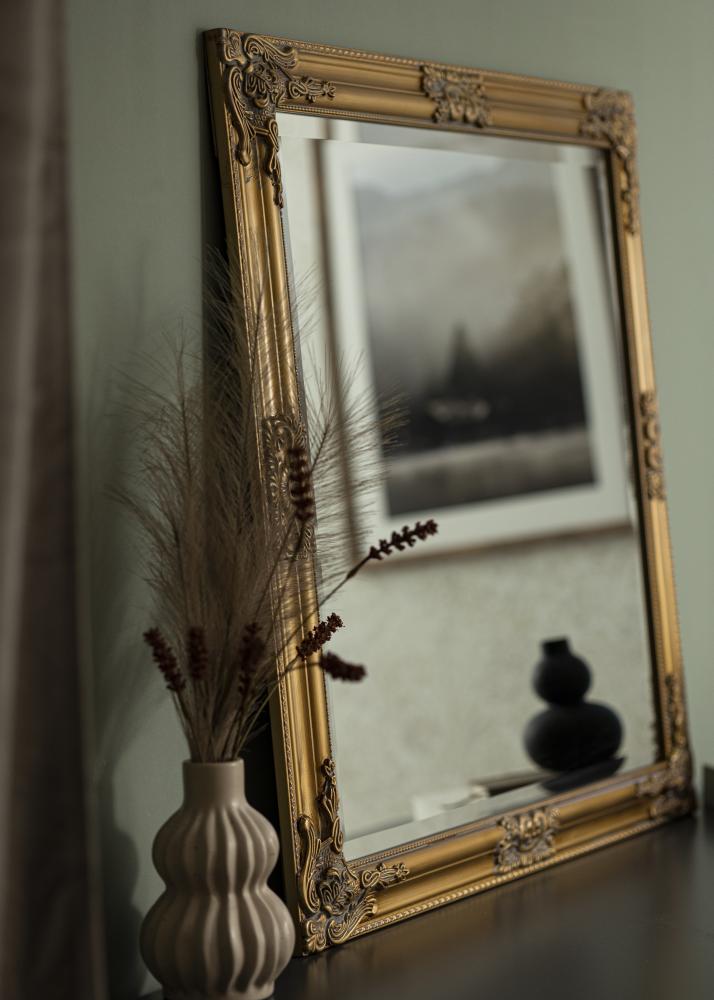 Spegel Bologna Guld 80x80 cm