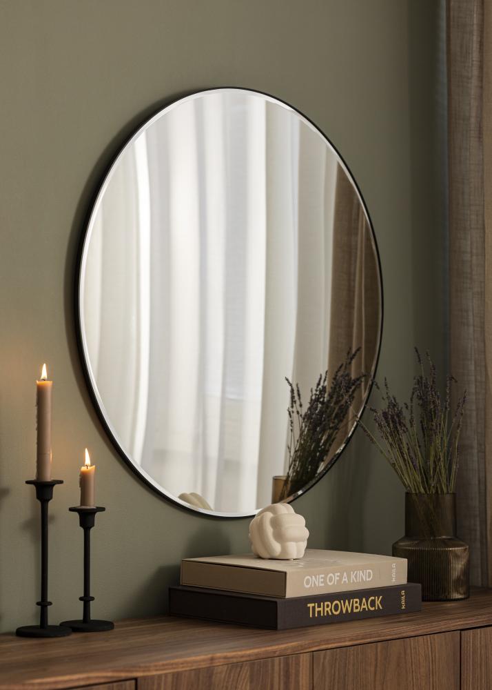 Spegel Premium Black Circle 80 Ø