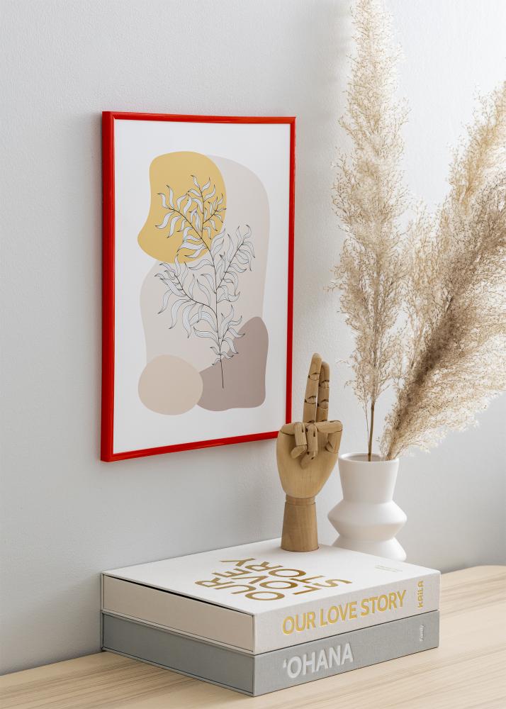 Ram New Lifestyle Ljusröd 70x100 cm - Passepartout Svart 24x36 inches