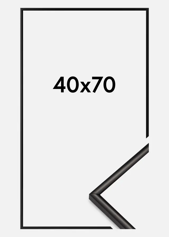 Ram New Lifestyle Akrylglas Matt Svart 40x70 cm