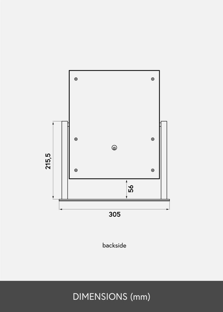KAILA Sminkspegel VII Vit - 30x36 cm