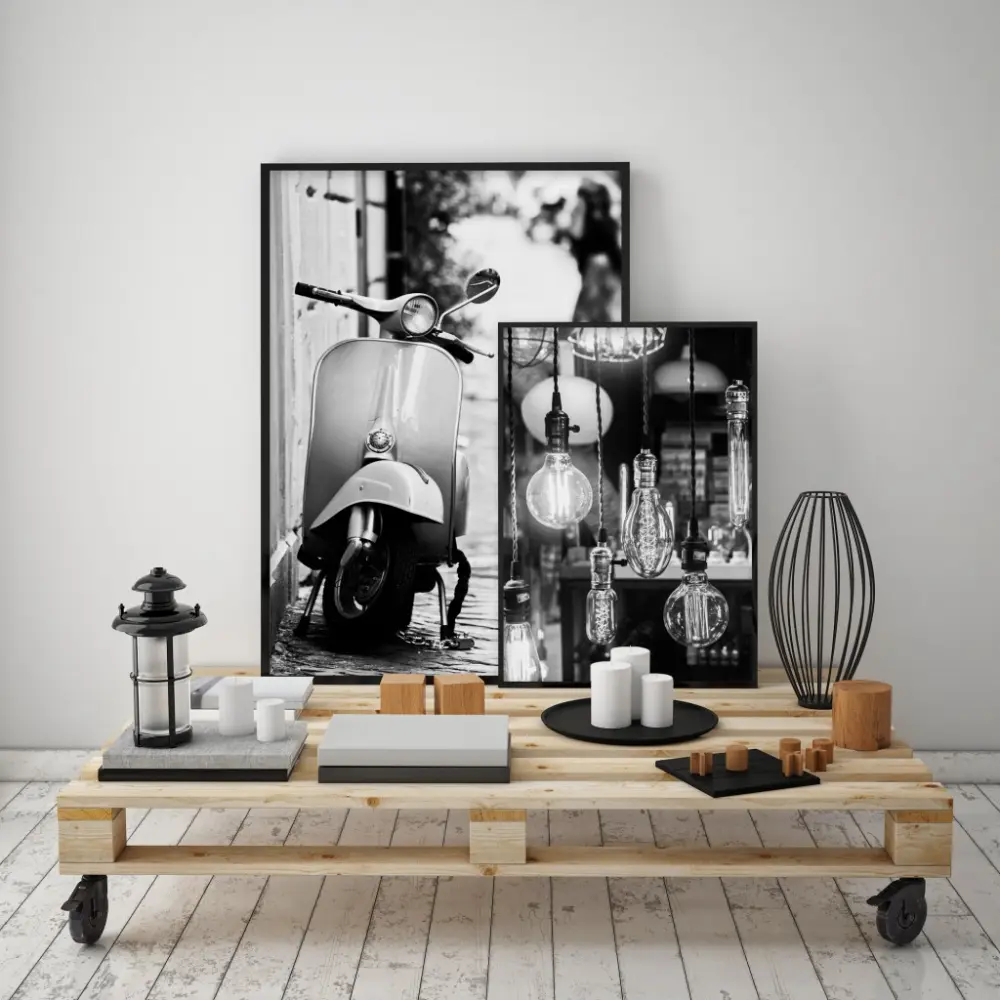 Hanging Bulbs Poster