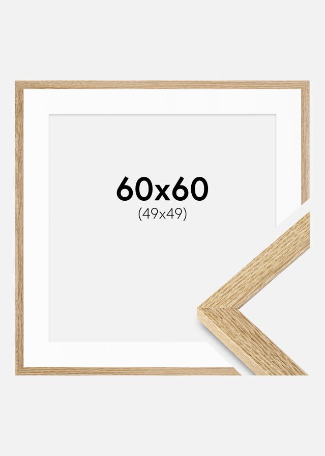 Ram Selection Ek 60x60 cm - Passepartout Vit 50x50 cm