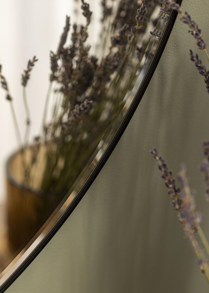 Spegel Premium Black Circle 80 Ø