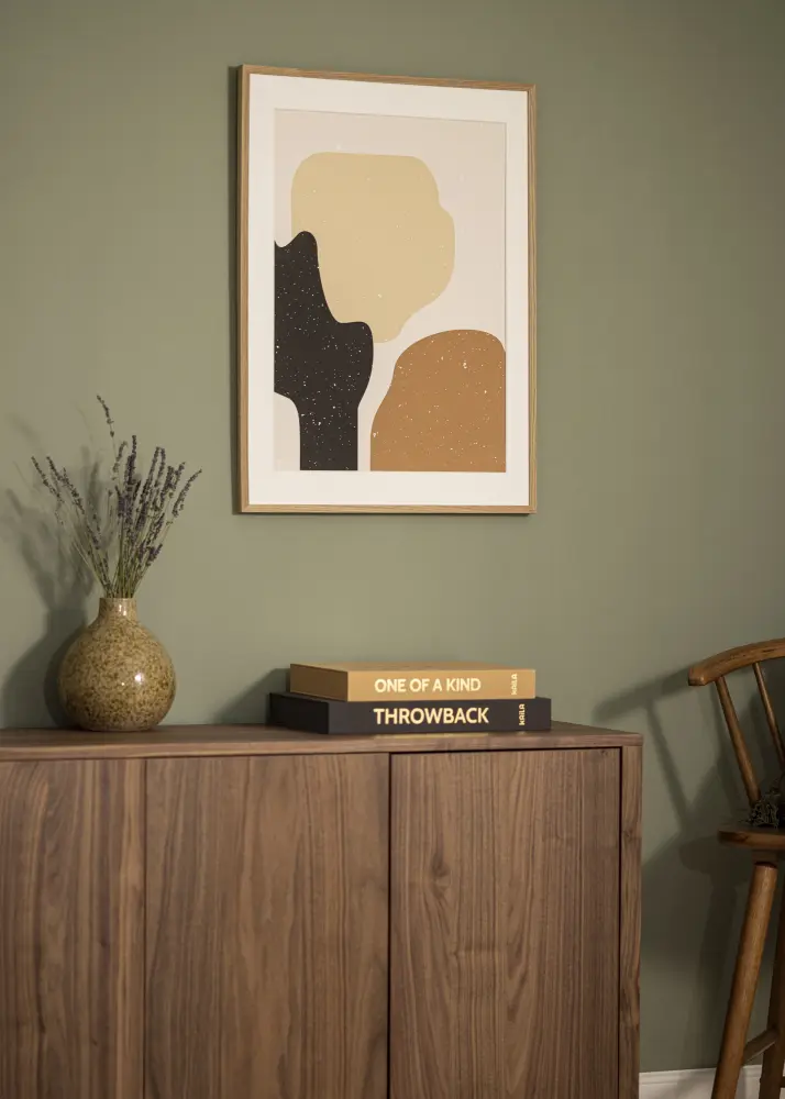 Ram Soul Oak Veneer 42x59,4 cm (A2) - Passepartout Vit 25x38 cm