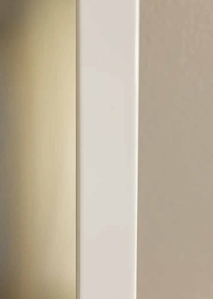Spegel White Wood Glossy - Egna mått