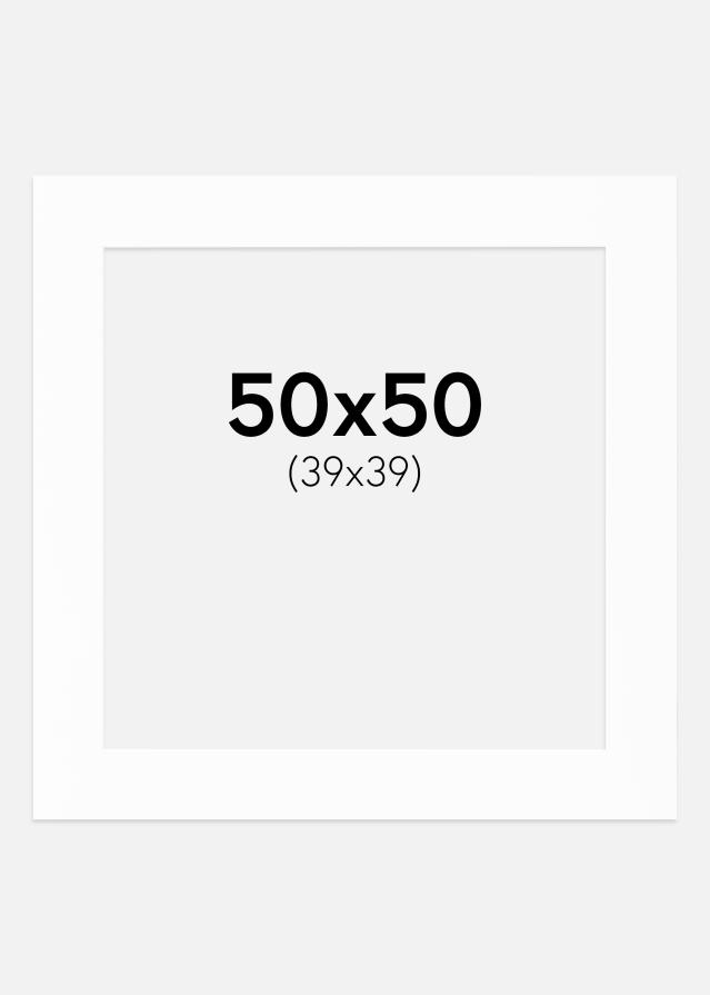 Passepartout Canson Vit (Vit kärna) 50x50 cm (39x39)