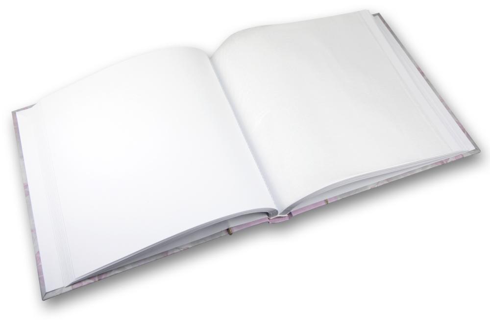 Garden Blå 32x32 cm (100 Vita sidor / 50 Blad)