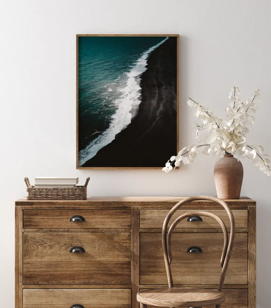 Black Beach Poster