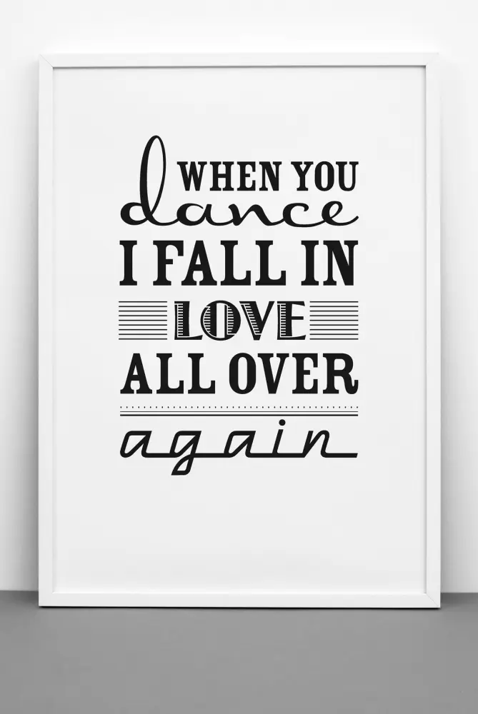 One Must Dash - Bossa Nova - 30x40 cm Poster