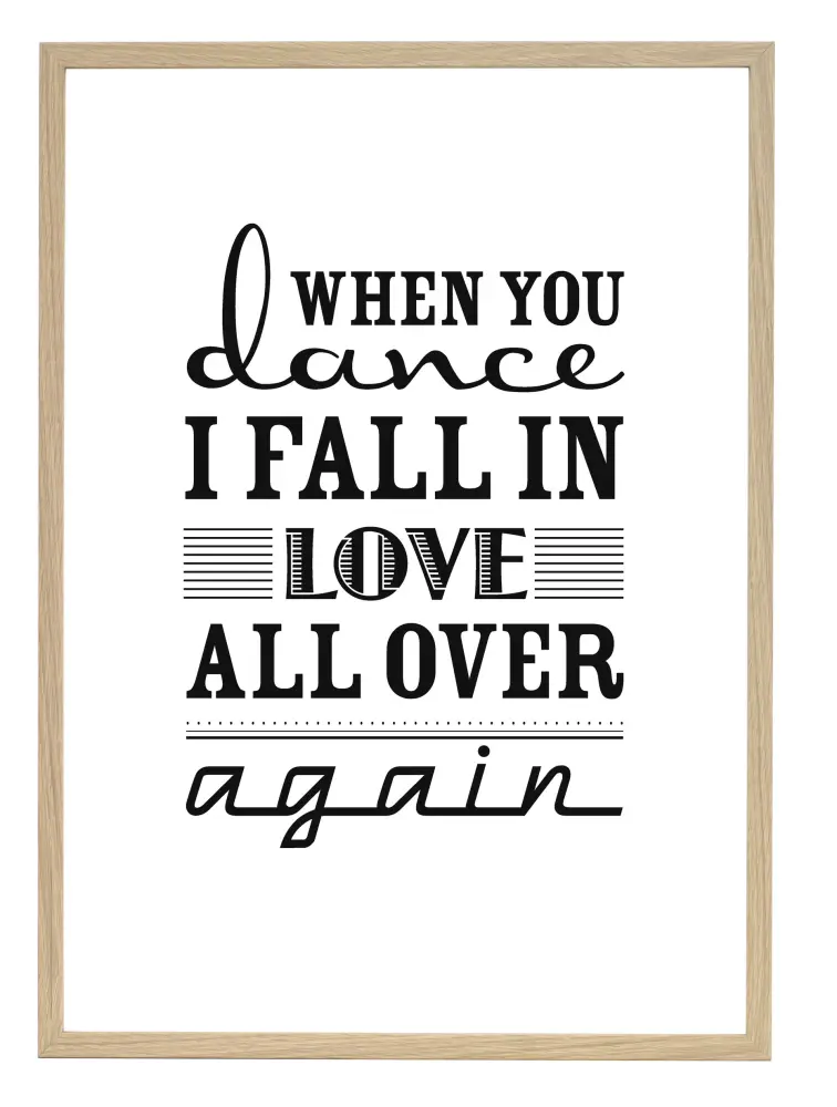 One Must Dash - Bossa Nova - 30x40 cm Poster