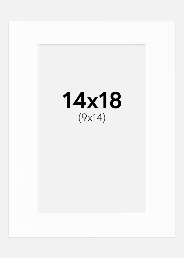 Passepartout Canson Vit (Vit kärna) 14x18 cm (9x14)