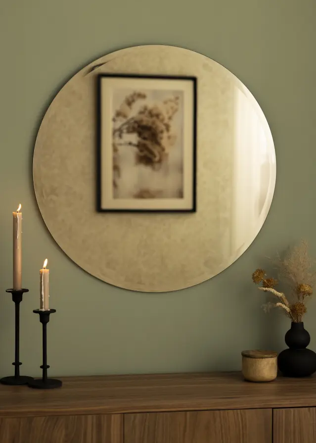 KAILA Rund Spegel Dark Bronze Deluxe 70 cm Ø