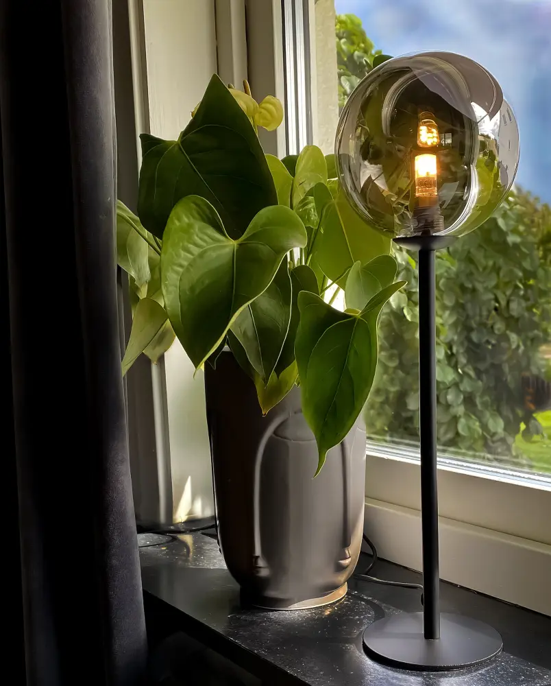 Bordslampa Molekyl Hög - Svart/Rök
