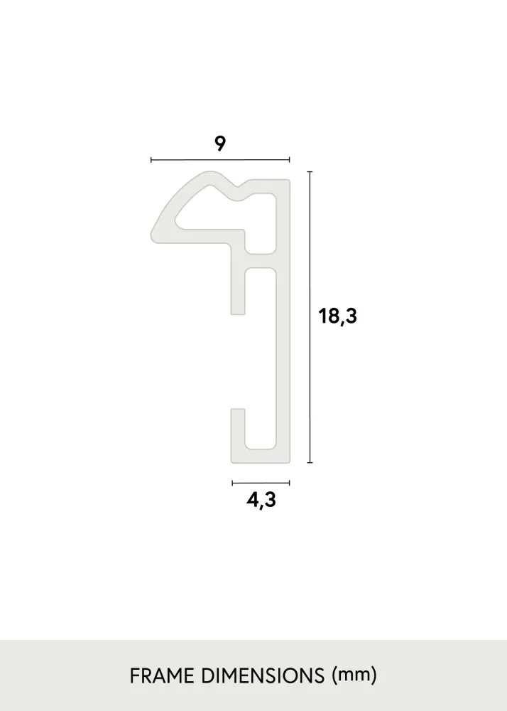 Ram Hipster Guld 59,4x84 cm (A1)