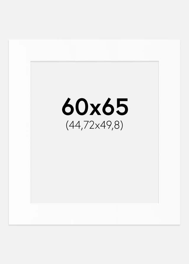 Passepartout Vit Standard (Vit Kärna) 60x65 cm (44,72x49,8)